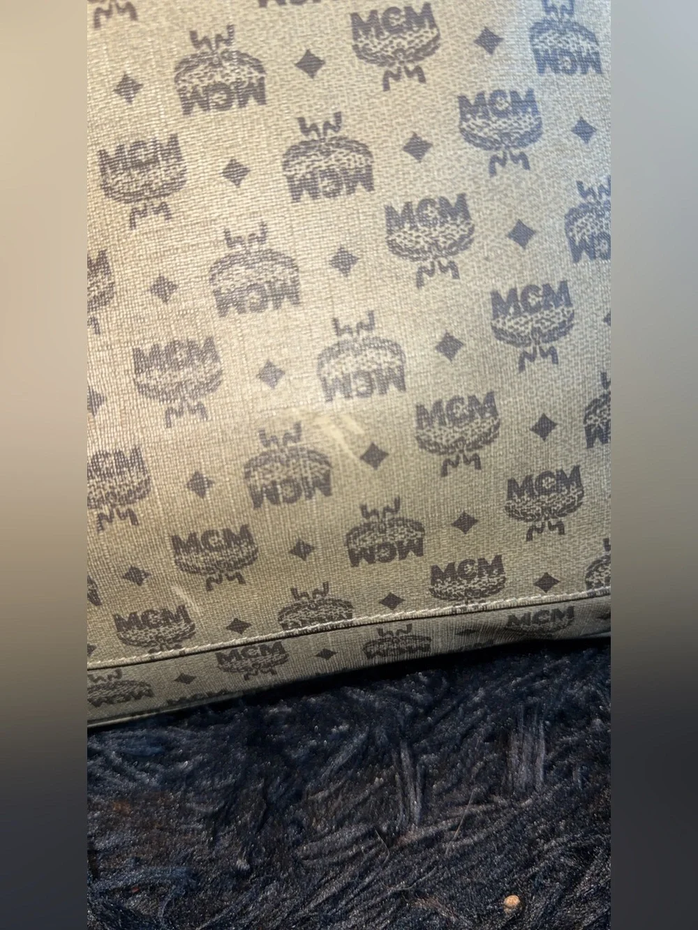 MCM Messanger Brown Logo Crossbody Bag